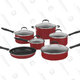 Cuisinart 11-Piece Cookware Set (Red or Black) | $79 | MorningSave